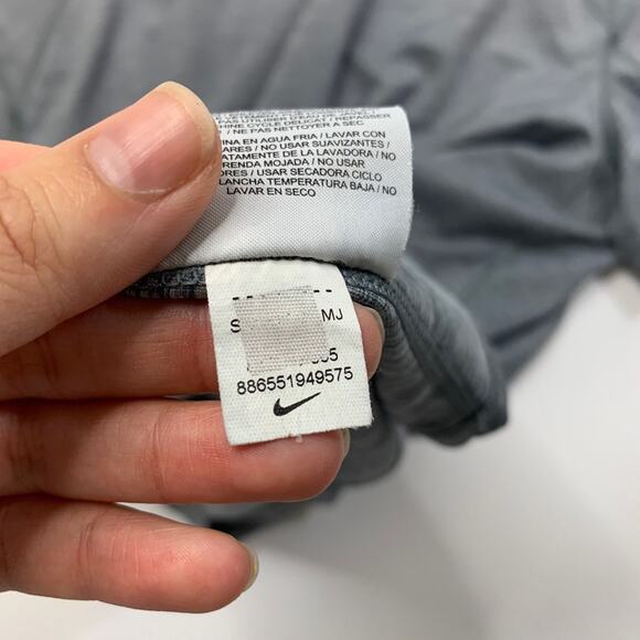 Nike Pro Shirt Mens L Large Cool Grey Dri Fit Fitted Short Sleeve Gym Train Run - Picture 10 of 12